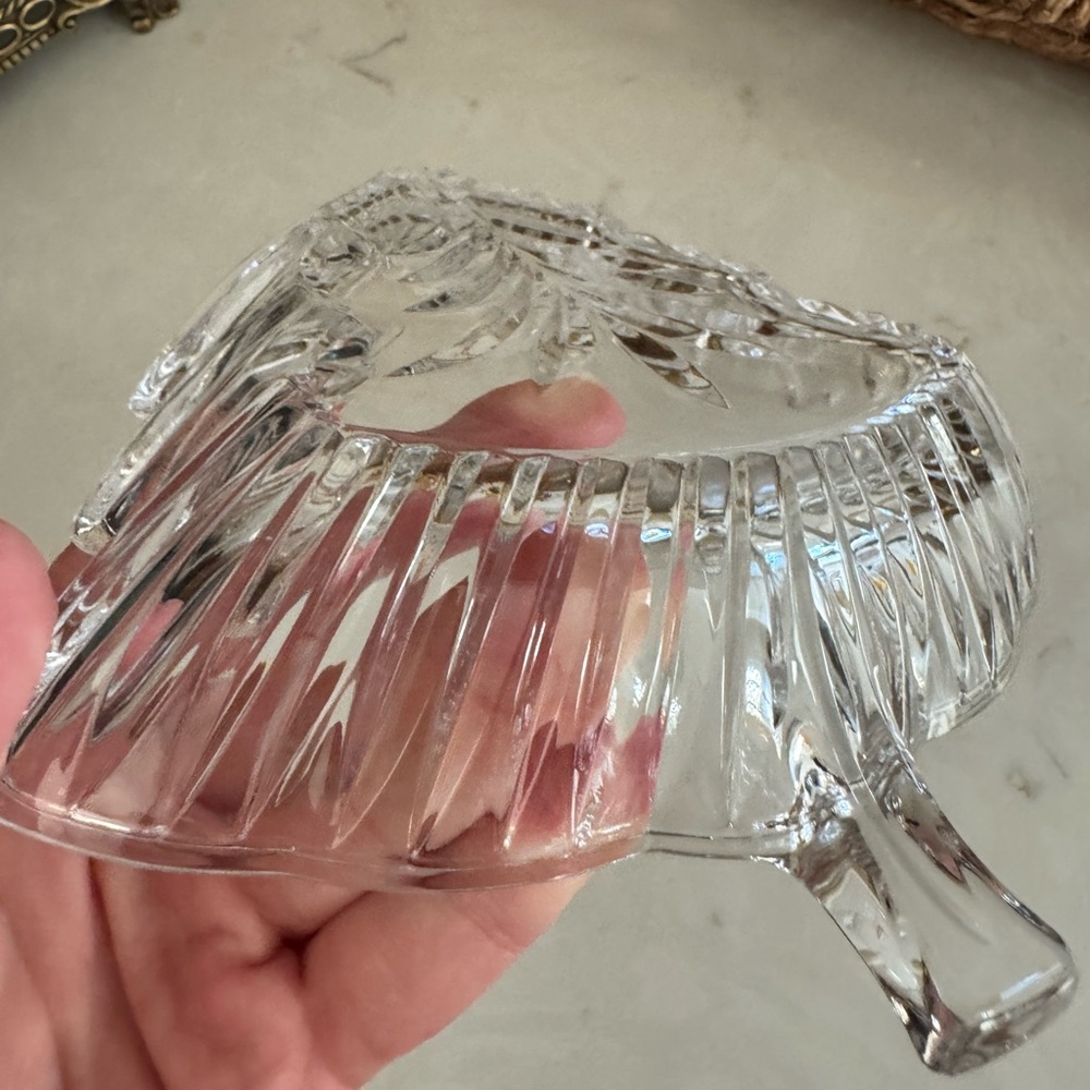Mikasa Crystal Holiday Evergreen WY153/258 Tree Bowl 8" Christmas New with tag - Picture 5 of 8